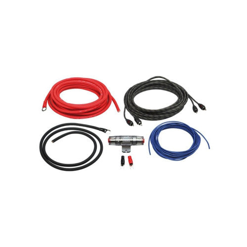 Kit cabluri subwoofer auto AIV 10mm² pentru amplificator cu RCA si siguranta AGU Cod: LK-10