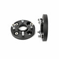 Distantier janta auto 30 mm 5x100 centrare 57.1 prindere dubla cu prezoane incluse negru
