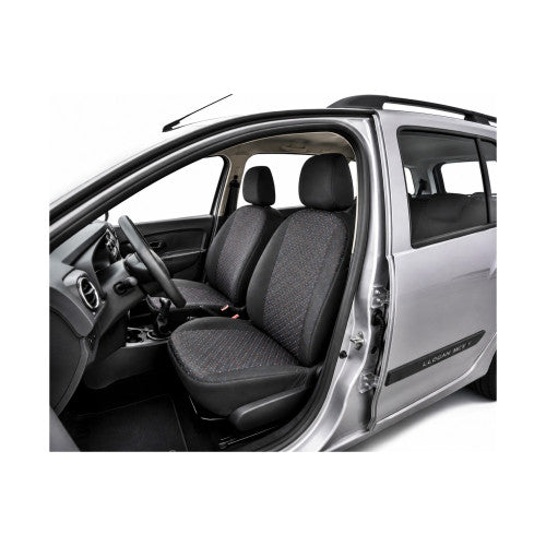Huse scaune auto compatibile Dacia Logan MCV 5 locuri 2007-2012 spatar bancheta fractionat Premium Material Textil