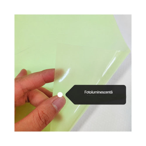 Folie auto fosforescenta verde pentru colantare 1m x 0.61m Cod: LF-01