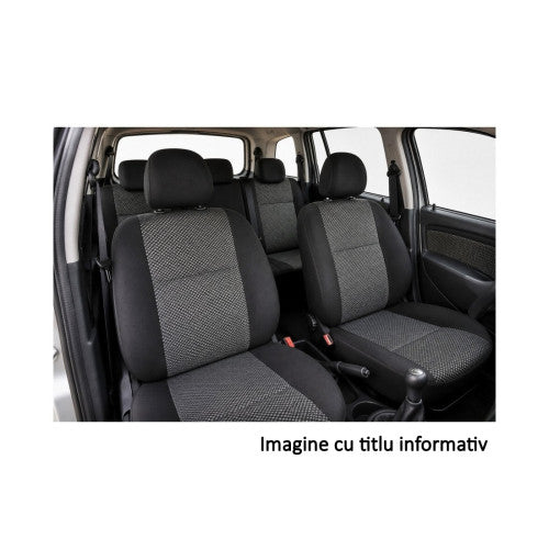 Huse scaune auto compatibile Dacia Logan MCV 7 locuri 2007-2012 randul 2 bancheta 2+1 randul 3 spatar fractionat Premium Material Textil