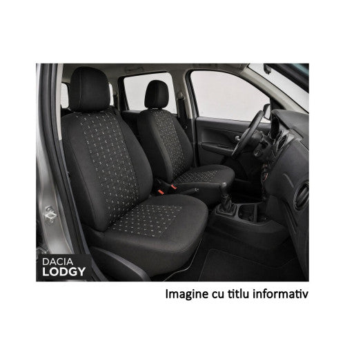 Huse scaune auto compatibile Dacia Lodgy 2012-> 7 locuri bancheta spate nefractionata Premium Material Textil
