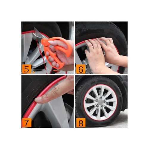 Protectie margine janta auto banda 8 metri diverse culori universala
