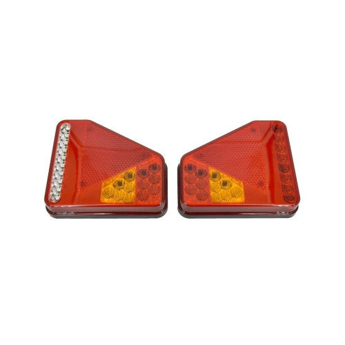 Lampi stop camion LED SMD stanga dreapta 12V/24V 190x200x40 mm Cod: TRS002