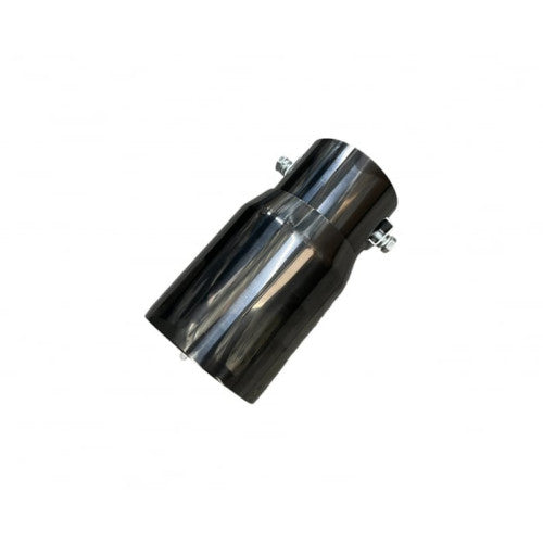 Ornament toba inox Premium negru, intrare 6.2 cm, lungime 15 cm Cod: 7656B