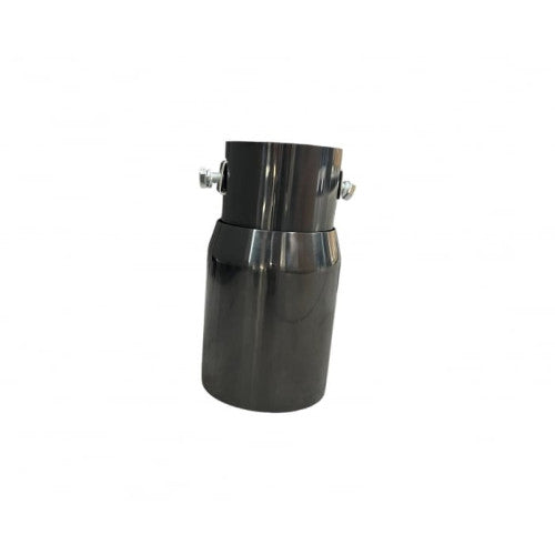 Ornament toba inox Premium negru, intrare 6.2 cm, lungime 15 cm Cod: 7656B