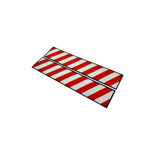 Abtibild reflectorizant auto alb rosu 10x50cm set Cod: AN21