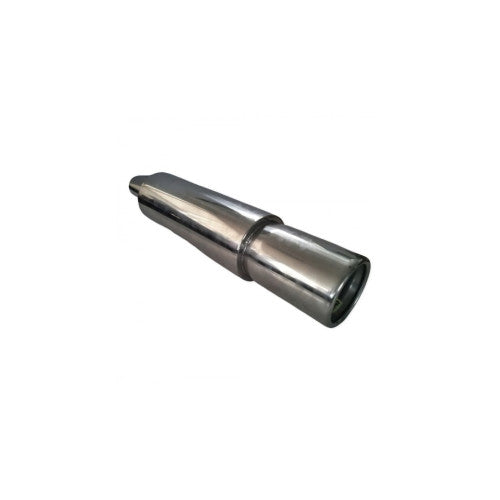 Toba inox universala, iesire 8 cm, intrare 4.8 cm, lungime 50 cm Cod: 50143