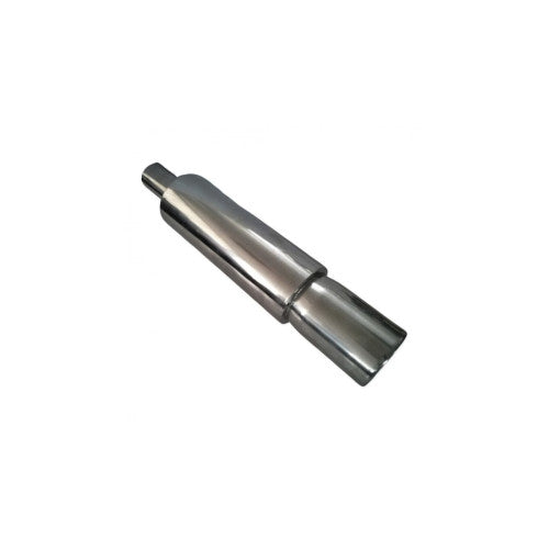 Toba inox universala, iesire 8 cm, intrare 4.8 cm, lungime 50 cm Cod: 50143