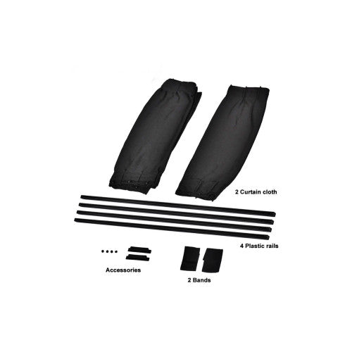 Set 2 perdele laterale auto  din panza  pe sina calitate PREMIUM  Lungime  50 cm Cod: FS-12