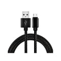 Cablu incarcare USB-A la Micro USB 90 cm ramforsat textil negru Cod: S6