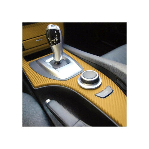 Folie carbon 3D galbena pentru colantare auto 1.27m x 28m