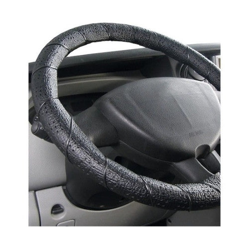 Husa volan auto imitatie piele cu snur marime M 38 cm diverse culori