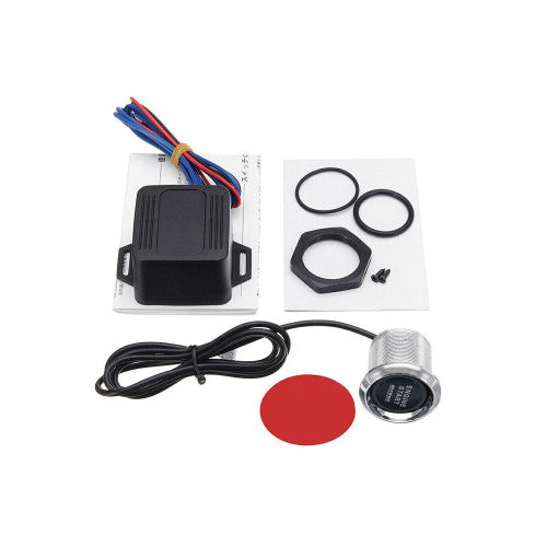 Kit buton pornire motor autoturism cu iluminare  12V Cod: ES02