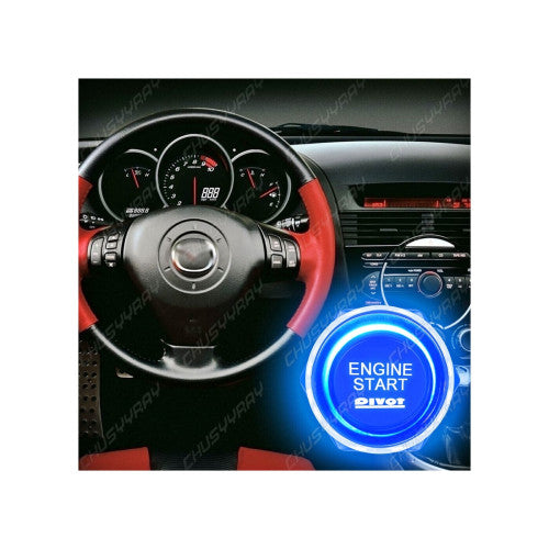 Kit buton pornire motor autoturism cu iluminare  12V Cod: ES02
