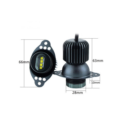 Set 2 becuri LED Marker Angel Eyes auto compatibil BMW Seria 3 E90 E91 LCI 40W alb canbus Cod: A.E.3005