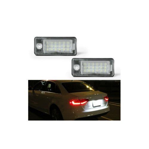 Lampi numar LED compatibile Audi A3 8P A4 B6 B7 A5 A6 C6 A8 Q7 Cod: 7301