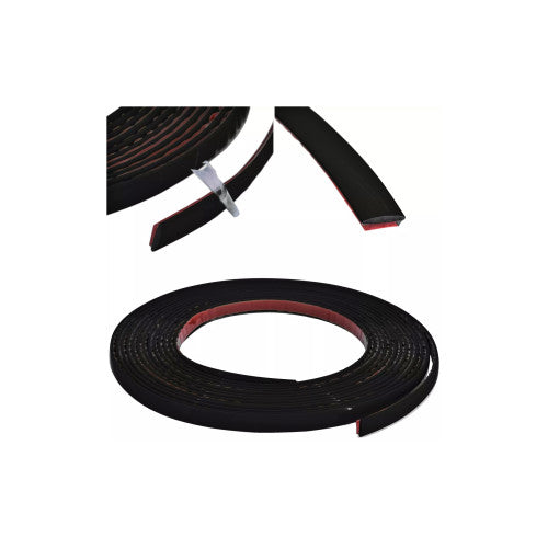 Rola ornament neagra cu adeziv 20mmx15m