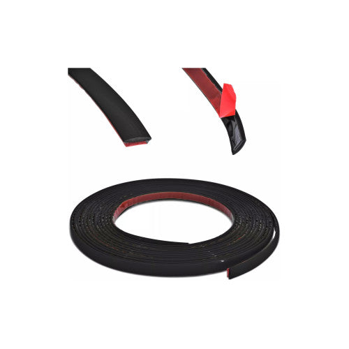 Rola ornament  neagra  cu adeziv 4mmx15m