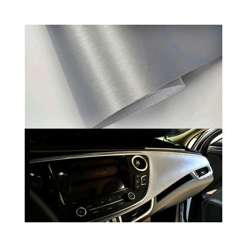 Folie auto aluminiu polisat gri antracit pentru colantare caroserie cu tehnologie anti-bule 1m x 1.52m Cod: TXQ05