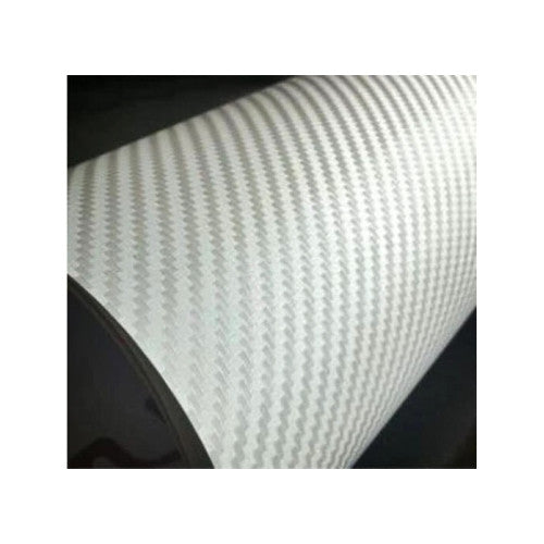 Folie carbon 3D alba cu tehnologie anti-bule 1.5m x 9m Cod: CF-10W