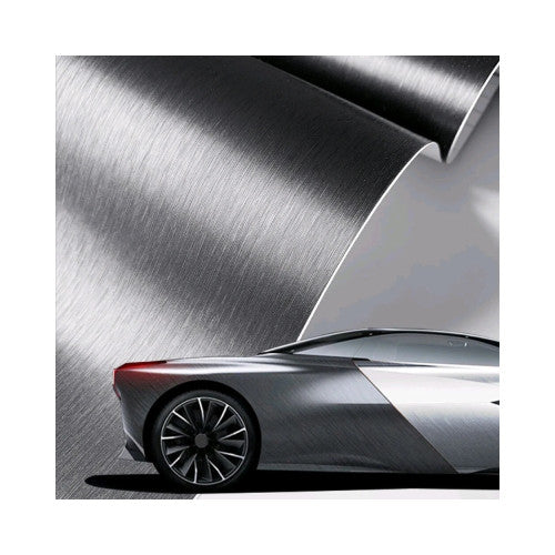 Folie auto aluminiu polisat gri antracit pentru colantare caroserie cu tehnologie anti-bule 1m x 1.52m Cod: TXQ05