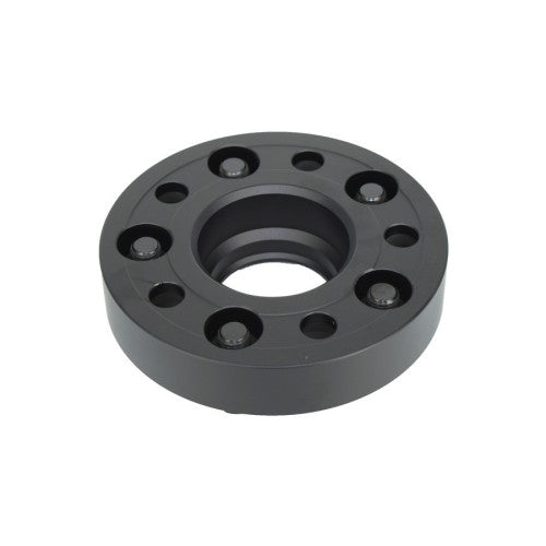 Distantier janta auto 30 mm 5x112 centrare 66.5 prindere dubla cu prezoane incluse negru