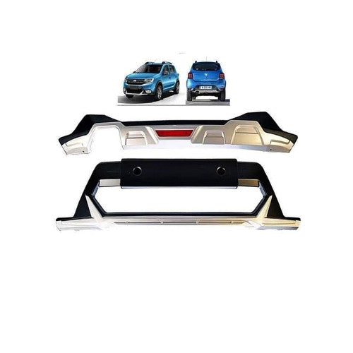 Bullbar fata si spate din plastic compatibil  Sandero 2018-> Cod: ART-SND-001