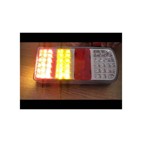 Lampa stop camion LED dreapta 12V 230x105x55 mm omologata E-mark Cod: DF TRL006
