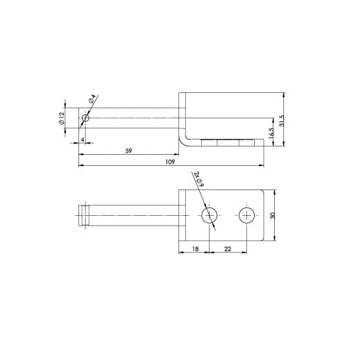 Suport balama pentru remorca Cod: UZ-01B